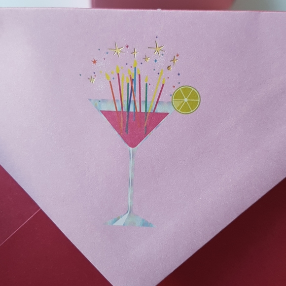 2 pcs C R Gibson Luxury Card Cheers to Your Birthday (1 Card with Envelope) - Picture 8 of 16